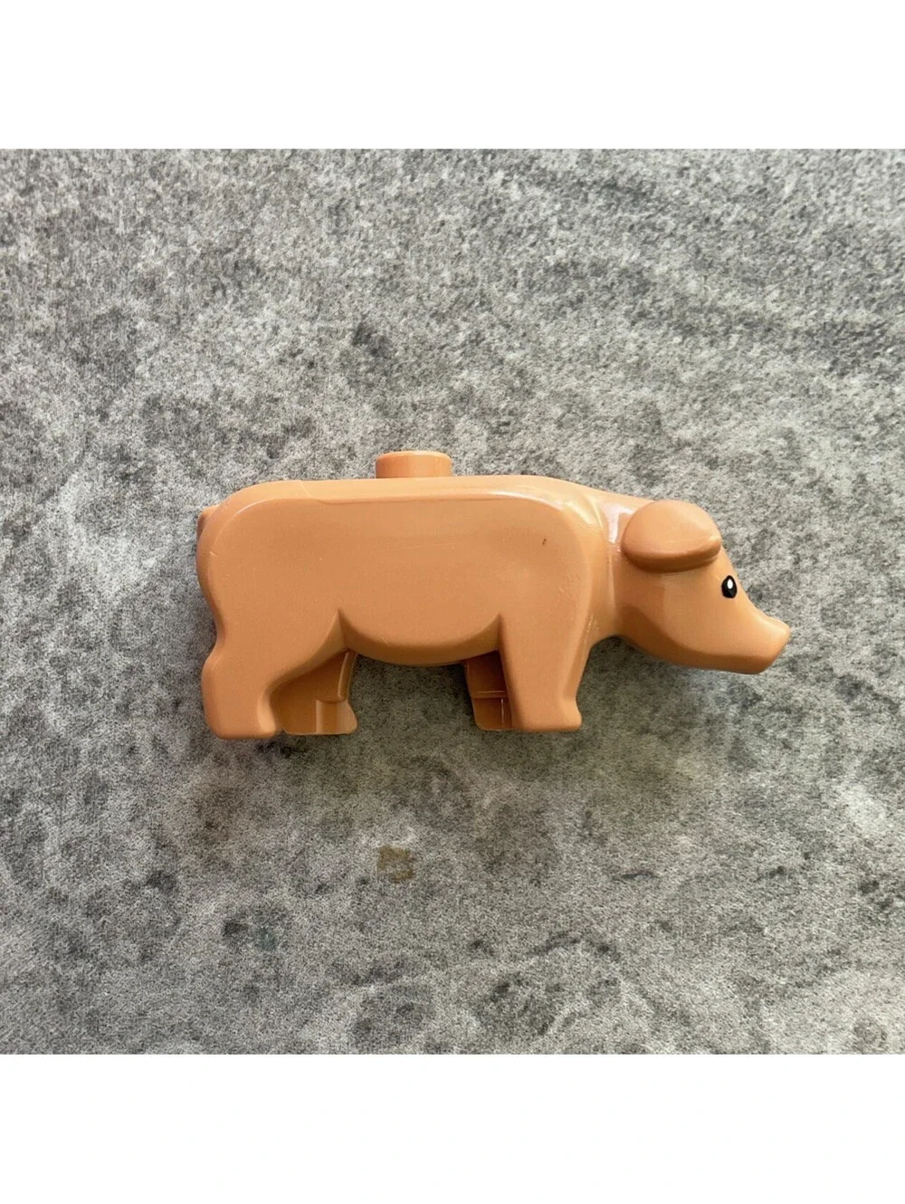 Lego Flesh Pig with Black Eyes and White Pupils Animal Minifigure Big Figure